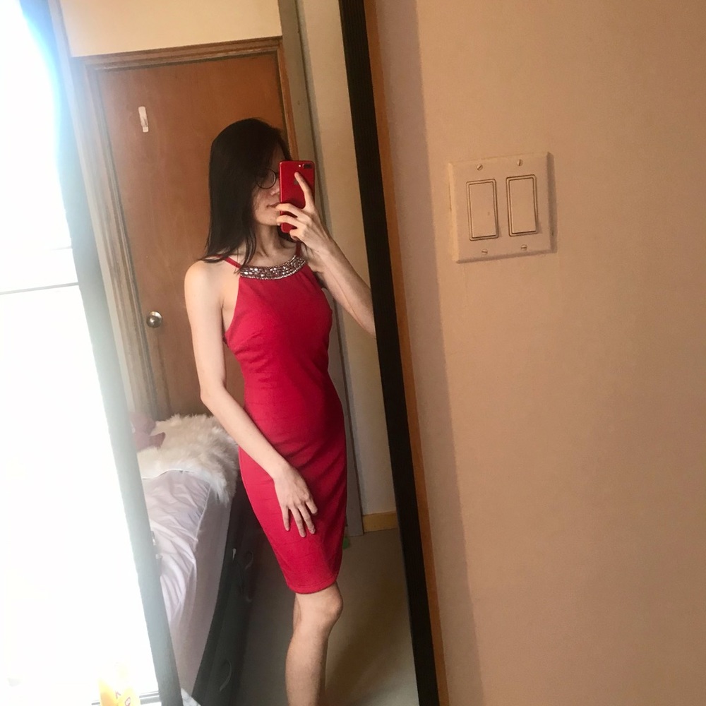 Red dress